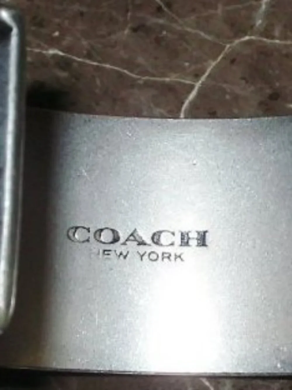 $195 AUTHENTIC COACH METAL WESTERN RIVET CUFF Bracelet METALLIC 6.5
